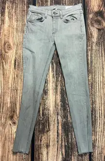 Rag & Bone Women's Ankle Skinny Jeans Gray Size‎ 26 Light Wash Denim