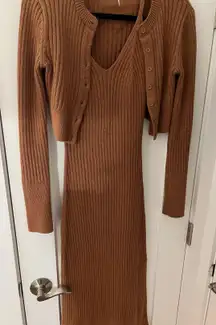 Phoebe Sweater Dress Cardigan Set