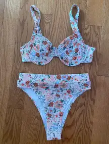 SHEIN Floral Bikini Set Size Medium