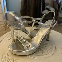 Silver Gemmed Heels