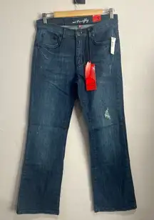 NEW MISSY FIREFLY SZ 8 BOOT CUT STRETCH DENIM JEANS WOMEN DARK BLUE NWT SR $44