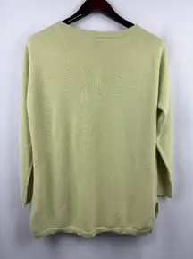 Women’s Talbots X Avocado Green Pure Cashmere Sweater