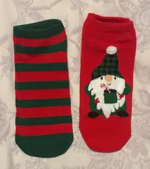 Festive Gnome and Striped Socks