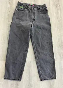Empyre baggy skater denim Charcoal Relaxed Jeans size 14