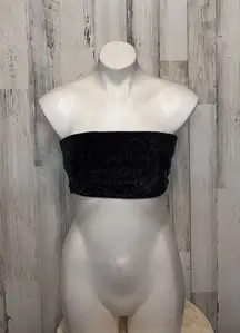 Fashion nova black tube sparkly top