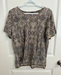 Free People We The Free Snake Print T Shirt XS
