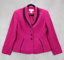 Saville Suit Petite Fuchsia 100% Wool Blazers Jackets Coats Business Formal 10P