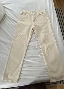 Cream Aritzia Sunday Best Pants