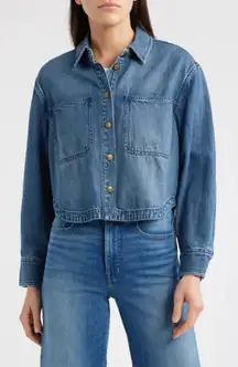 Madewell Denim Semi Crop Shacket