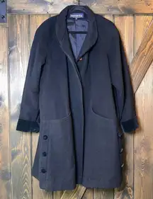 Vintage Herman Kay 100% WOOL Coat Lined Jacket Pea Coat