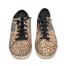 Dr. Scholl’s Tan, Brown, Gray, Black Leopard/Snake Print Elastic Laces Sneakers Women Sz 9