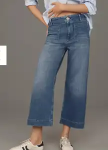 Maeve The Colette Blue Wide Leg Jeans (Pilcro The Skipper)