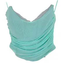 NWT JLUXLABEL Strapless Ruched Draped Cropped Corset Tube Top Size Small S NEW