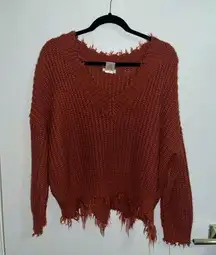 Main Strip Dark pink/orange Sweater