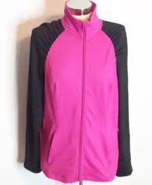 Zella ruched shoulder track jacket yoga