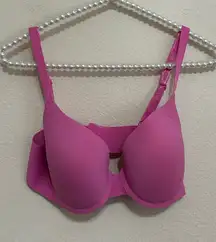 Juicy Couture Push Up Bra Size 38C Pink Padded Support Adjustable Straps Y2K