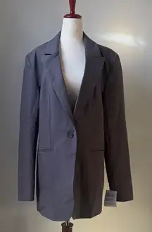 ASOS Charcoal Blazer Size 8 Tall Women’s tailored relaxed in slate gray