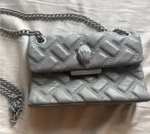 Kurt Geiger Quilted Gray Crossbody Bag NWOT