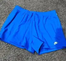 Nike New  Sportwear Club Fleece Royal Blue Plus Size Shorts For Women Size 2X