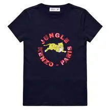 💖 Kenzo X H&M Black Jungle Short Sleeve Shirt