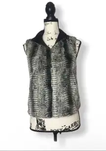 Saks Fifth Avenue 5/48 faux fur vest