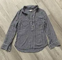 Plaid 1/2 Button Up