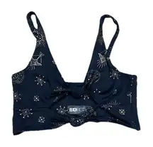 Beach Riot Audrey Celestial Stars Black Top Women’s Size Small