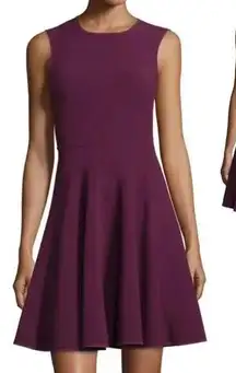 Rebecca Taylor‎ Dress Sleeveless Fit & Flare Purple Party Cocktail M Minimalist