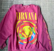 Urban Outfitters Pink Nirvana Sweatshirt