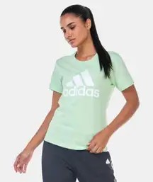 NEW Adidas Green Essentials Logo Tee SMALL