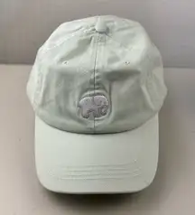Ivory Ella Mint Green Adjustable Dad Hat Baseball Cap  Elephant Logo %100 Cotton