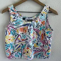 Esprit Vintage  Colorful Artsy Tank Top Medium