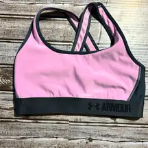 Under Armour Pink and Black Sports Bra