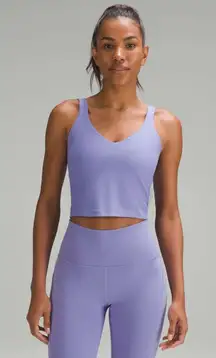 Lululemon Scoop Neck Yoga Tank Top Grid Dark Lavender Size 10 Yoga Pilates