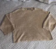 Cropped Fuzzy Sweater