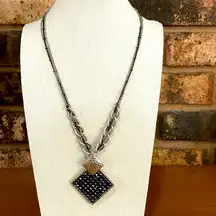 Park Lane Edgy Diamond Shaped Pendant necklace