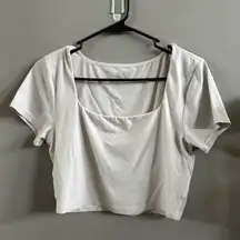 Aerie Offline Grey Cropped T Shirt