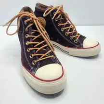 Converse Chuck Taylor Lux Women's Hidden Wedge Sneakers Burgundy‎ Size 9