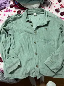 Green corduroy jacket