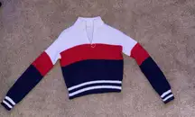 La Hearts Cozy Red and White Teddy Jacket