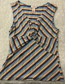 🌸(3/$20) Y2K sparkle stripe tank blouse