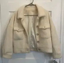 Cream Faux Fur Jacket