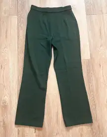 Dark Green Santana Knit Pull on Pants Size 10 Fixed AS IS