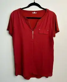 Women's Ava James Red Blouse- Medium