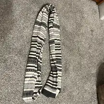 NWT American Eagle Winter Cream & Grey Fair Isle Scarf