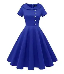 NEW 1950s Vintage Audrey Hepburn Cocktail Swing Dress S