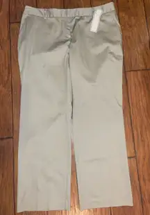 Charter Club khaki pants slacks NWT woman’s size 18W tummy slimming classic fit