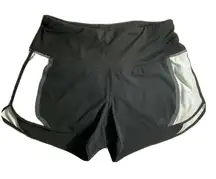 Athleta Womens Black Running‎ Shorts XS Lined Mesh Sides