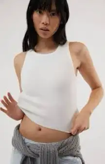 L.A. Hearts downtown white soft tank‎ top women’s size XL modern new with tags