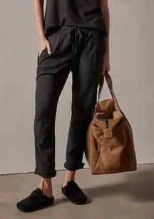 NWOT James Perse Soft Drape Utility Pant Black XS James (0) Casual Resortwear